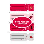 Carnet de Bons pour les amoureux - 100 coupons cadeaux vierges à remplir: Petits moments de bonheur à partager en amoureux