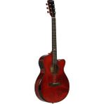 Carneville CD801 Akustik Gitar - Kırmızı