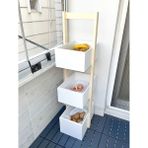 Carniella 3 Raflı Banyo Raf Ünitesi Banyo Dolabı - Beyaz