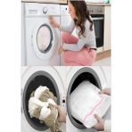 Carnivalland 3 Boy Çamaşır Yıkama Filesi, Kirli/temiz Bebek Kıyafet Torbası, Kirli Sepeti Çamaşır Makinesi Torba - Beyaz