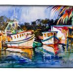 Caroline's Treasures JMK1045DDM Fly Creek Balık Pazarı Bulaşık Kurutma Matı Mutfak Tezgahı için Emici Bulaşık Kurutma Mat Pedi, Tezgah için Bulaşık Süzgeci Mat, 14 x 21 inç, Çok Renkli
