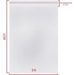 Carpcorn 11X20+5 Cm. (11*25) 100 Adet - Şeffaf Bantlı Yapışkanlı Opp Jelatin Poşet - Beyaz
