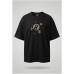 Carpe Black Taşlı Bilardo Topu Oversize T-shirt