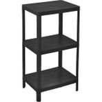 Carpe Kitchen 3 Katlı Modüler Dikdörtgen 29X38X71 cm Mutfak Rafı - Siyah