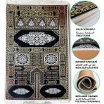 Carpetella 3 CM Kalın Süngerli Ortopedik Seccade Diz Ağrıtmaz Namazlık - 70 x 120 cm - Altın
