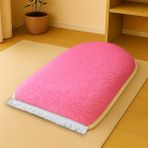 Carpetella 3 cm Ortopedik Süngerli Peluş Seccade Yumuşak Diz Ağrıtmaz Namazlık - Pembe