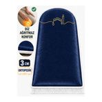 Carpetella 3 CM Süngerli Ortopedik Lüks Kadife Seccade Diz Ağrıtmaz Namazlık Kaymaz Tabanlı 70x120cm
