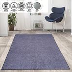 Carpettex Kaymaz Taban Yıkanabilir 80x50 cm Modern Düz Kırçıllı Koyu Gri Halı