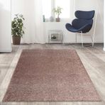 Carpettex Modern Düz Kırçıllı Rose Beyaz Kaymaz Taban Yıkanabilir 120x160 cm Halı