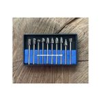 Carpide Karbon Çelik Ahşap Metal Oyma Seti Freze Seti Gravür Ucu 10PCS 3mm - 5CM - Gri