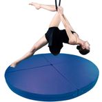 Çarpışma Matı Hava Çemberi Dans Direği Çarpışma Matı, Ev Spor Salonu Için Katlanabilir Dairesel Dans Pisti Matı, 3/5/10 Cm Kalınlığında Epe Köpük Ped, Yoga Egzersiz Matı Jimnastik(Blue 1,120cmx5cm(47.