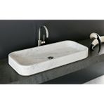 Carrara Beyaz Cilalı Mermer Dikdörtgen Lavabo Yedsim03