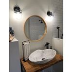 Carrara Beyaz Cilalı Mermer Özel Dalga Tasarım Çanak Lavabo Wmwsvs01