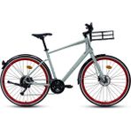 Carraro 2024 Carraro Commuter Şehir ve Tur Bisikleti - 48 CM - Gri - Kırmızı
