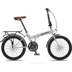 Carraro 20J Carraro Flexi 121 Hd Katlanır Bisiklet - Mat Gri Siyah Kahve - Gri - Siyah