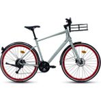 Carraro 28J Carraro Commuter Şehir Bisikleti - Gri Kırmızı - 52 Kadro - Gri - Kırmızı