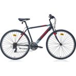 Carraro Active 280 28 Jant 21 Vites 49 Cm V-Fren Sehir Bisikleti- Mat Siyah - Koyu Gri - Kirmizi