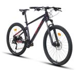 Carraro Crx 724 Erkek Dağ Bisikleti 440H Hd 27.5 Jant 24 Vites Karanlık Mor Kırmızı - Çok Renkli