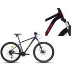 Carraro Crx 924 Erkek Dağ Bisikleti 520H Hd 29 Jant 24 Vites Karanlık Mor Kırmızı - Çok Renkli