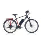 Carraro E-Life 2.1 28-Jant Hd Elektrikli Şehir Bisikleti (Mat Siyah Kırmızı Gümüş)