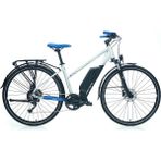 Carraro E-Time Venus 9 Vites 28 Jant Hidrolik Disk Fren 430H Elektrikli Bisiklet - Mat Gümüş, Siyah, Koyu Mavi