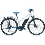 Carraro E-Time Venüs E-Bike 50CM Şehir Bisikleti Mat Gümüş Koyu Mavi - Gri