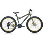 Carraro Fat Bike 26 Hidrolik Disk Fren Bisiklet - Haki - Yeşil - Sarı