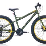 CARRARO Fat Bike, 26 Jant, 432H 21/V Hd Mat Haki/Yesil/Sari/23N