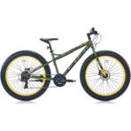 Carraro Fat Bike 26 Jant Hidrolik Fren 21 Vites Haki Yeşil 43CM - Renkli