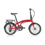 Carraro Flexi 106 20 Jant 6 Vites 32 cm Katlanır Bisiklet -Kırmızı-Siyah-Beyaz - Mor - Beyaz