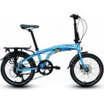 Carraro Flexi 108 H. Disk 8 Vites Katlanır Bisiklet 2023 Model - Turkuaz