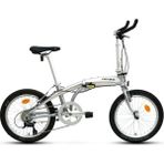 Carraro Flexi Argento 320H V 20 Jant 9 Vites Gümüş Krom Kırmızı Katlanır Bisiklet