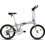 Carraro Flexi Argento V Fren Sora 9 Vites 20 Jant Gümüş Krom Kırmızı 32 Kadro Katlanır Bisiklet