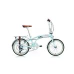 Carraro Flexi Classico 320H V 20 Jant 8 Vites Pastel Yeşil Beyaz Kırmızı Yeşil Katlanır Bisiklet