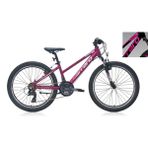 Carraro Force 401 21-V Vb Çocuk Dağ Bisikleti - Mat Siyah-Fuşya-Beyaz - 32,5 cm