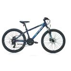 Carraro Force 420 Hidrolik Disk Fren 24"Jant 21 Vites Erkek Çocuk Dağ Bisikleti Mat Mavi Gümüş
