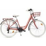 Carraro Juliet V - 28 Jant 17'' 43CM (Xs - S) Kadro Şehir Bisikleti - Mat Kiremit / Krom Krem - Çok Renkli