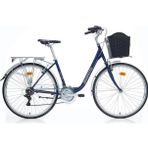 Carraro Julio 28" Jant 43 Cm Kadro 21 Vites Çamurluklu Bagajlı Sepetli Şehir Bisikleti