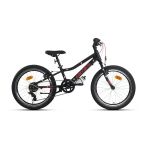 Carraro Red Eagle Erkek Çocuk Bisikleti 230H 6 Vites V 20 Jant Mat Siyah Kırmızı