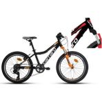Carraro Speed 200 Erkek Çocuk Bisikleti 300H V 20 Jant 7 Vites Siyah Kırmızı Beyaz - Çok Renkli