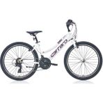 Carraro Speed 242 24" 21-V Vb Çocuk Dağ Bisikleti - Beyaz-Pembe-Mor-Lila - 36 cm - Beyaz - Pembe - Mor - Lila