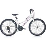 Carraro Speed 242 24 Jant 21 Vites Beyaz-Mor Kadın Dağ Bisikleti