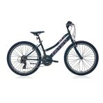 Carraro Speed 242 360H 24"Jant 21 Vites V-Fren Kız Çocuk Dağ Bisikleti Mat Siyah Pembe Beyaz