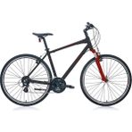 Carraro Sportive 224 Full Shimano 24 Vites Şehir Gezi Bisikleti 56 Kadro - Mat Siyah - Kırmızı
