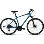 Carraro Sportive 225 24-V Hd Trekking Şehir Bisikleti - Mat Mavi-Yeşil-Mor-Siyah - 46 cm - Koyu Mavi