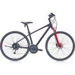 Carraro Sportive 227 28 Jant 46 Mat Siyah Kırmızı Gümüş Şehir Tur Bisikleti