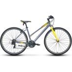 Carraro Sportive 322 - 28 Jant 19'' 48CM ( S ) Kadro 21 Vites Şehir Bisikleti - Mat Antrasit Sarı - Çok Renkli