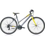 Carraro Sportive 322 Kadın Şehir Bisikleti 28 Jant Full Shimano 21 Vites Mat Antrasit Sarı 44cm