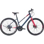 Carraro Sportive 325 Hd - 28 Jant 48CM (M) Kadro 24 Vites Şehir Bisikleti-Mat Lacivert/nar Çiçeği - Mat Lacivert - Narçiçeği