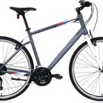 Carraro Sportive 327 V Fren 27 Vites 28 Jant 44 Kadro Mat Antrasit Gümüş Mavi Şehir Bisikleti